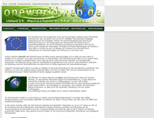 Tablet Screenshot of oneworldweb.de
